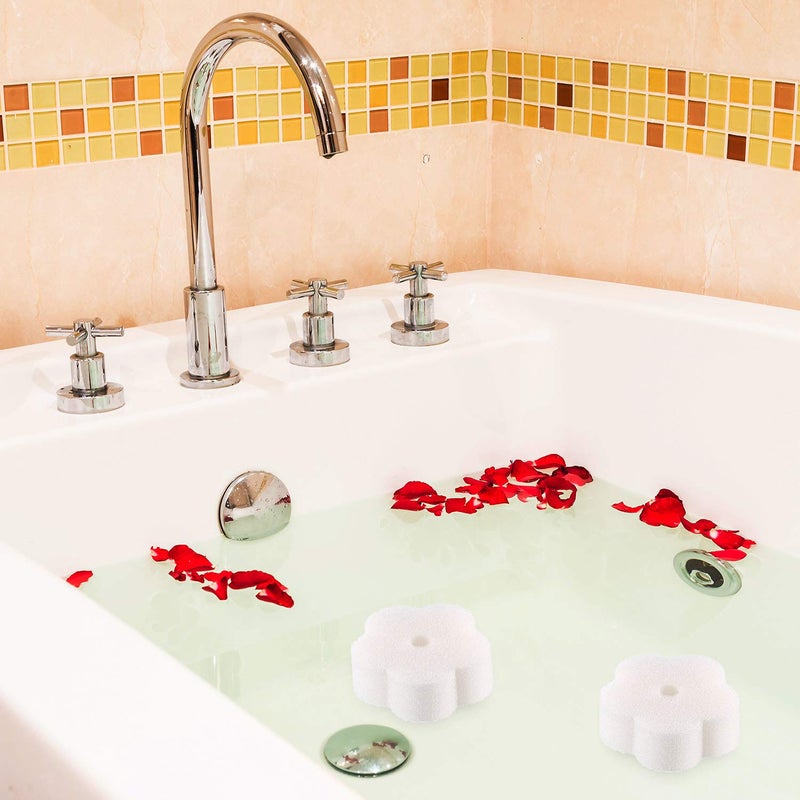 Chuangdi 24 Pieces Sponge for Hot Tub Accessories, Flower Oil Scum Absorber for Swimming Pool and Spa - Image 4